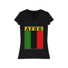 Load image into Gallery viewer, Women&#39;s Jersey Short Sleeve V-Neck Tee