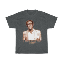 Load image into Gallery viewer, I Grew Up on Bobby Womack Unisex Heavy Cotton Tee