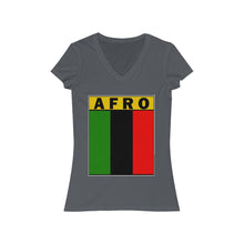Load image into Gallery viewer, Women&#39;s Jersey Short Sleeve V-Neck Tee