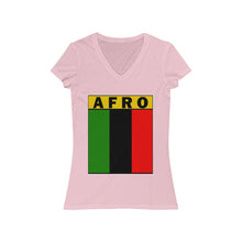 Load image into Gallery viewer, Women&#39;s Jersey Short Sleeve V-Neck Tee