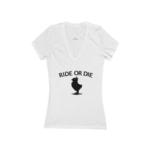 Load image into Gallery viewer, Women&#39;s Jersey Short Sleeve Deep V-Neck Tee