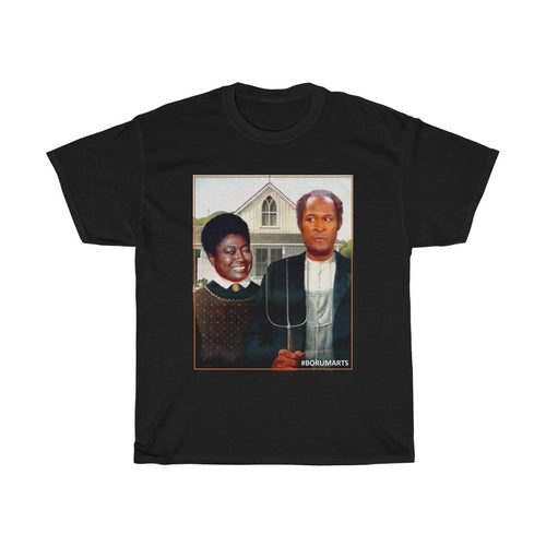 MAW AND PAW EVANS Unisex Heavy Cotton Tee