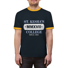 Load image into Gallery viewer, ST.KESHA&#39;S COLLEGE Unisex Ringer Tee