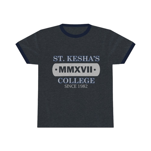 ST.KESHA'S COLLEGE Unisex Ringer Tee