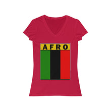 Load image into Gallery viewer, Women&#39;s Jersey Short Sleeve V-Neck Tee
