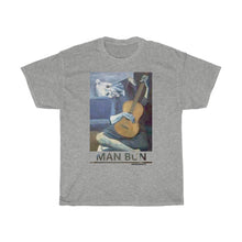 Load image into Gallery viewer, MAN BUN BLUES Unisex Heavy Cotton Tee
