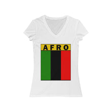 Load image into Gallery viewer, Women&#39;s Jersey Short Sleeve V-Neck Tee