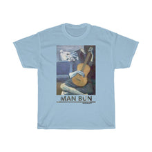 Load image into Gallery viewer, MAN BUN BLUES Unisex Heavy Cotton Tee