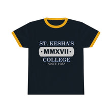 Load image into Gallery viewer, ST.KESHA&#39;S COLLEGE Unisex Ringer Tee