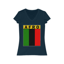 Load image into Gallery viewer, Women&#39;s Jersey Short Sleeve V-Neck Tee